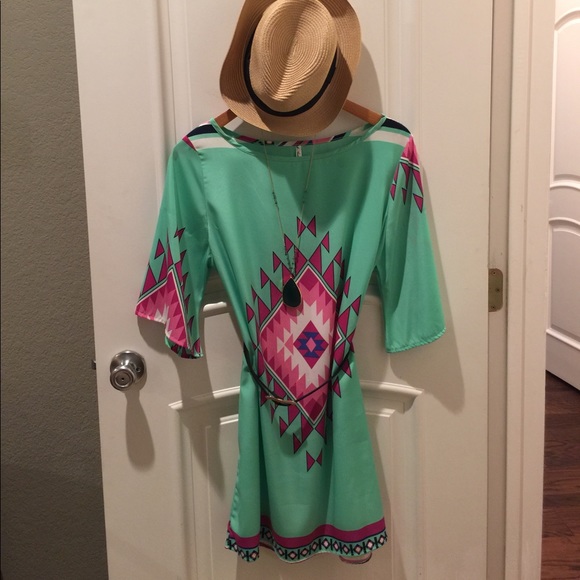Magic Mint Green tunic dress. Great for work! - Picture 1 of 1