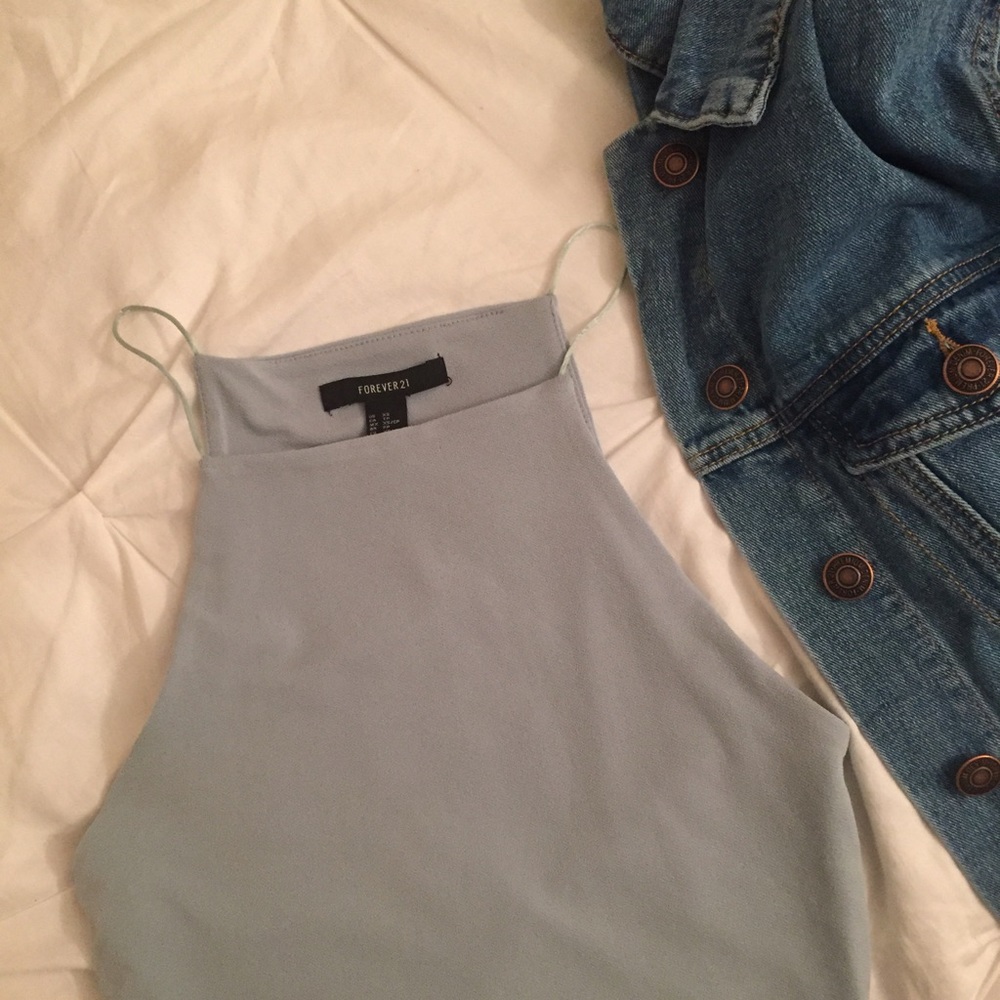 NEW | Green Square Neck Crop Top