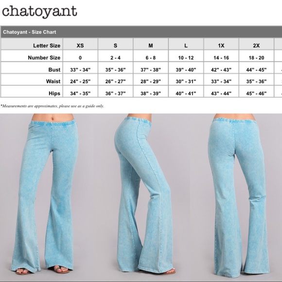 1 Small Left✔️Blue Mineral Washed Bell Bottoms - Picture 4 of 8