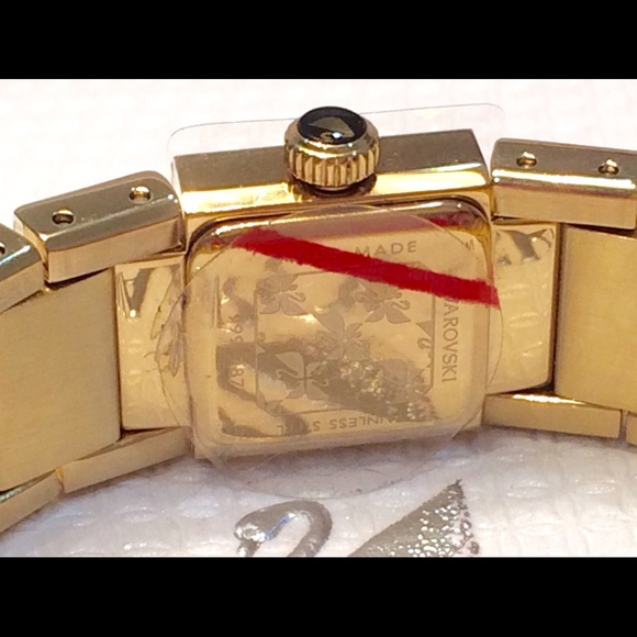 NWOT?Swarovski?Baguette Gold Bangle Watch0999987 main image 6