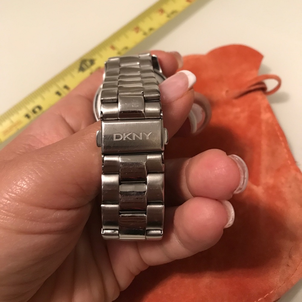 DKNY watch with multi colored crystals on face. - Picture 2 of 8