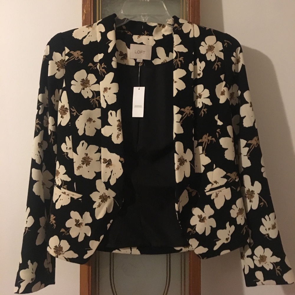 LOFT Floral Blazer