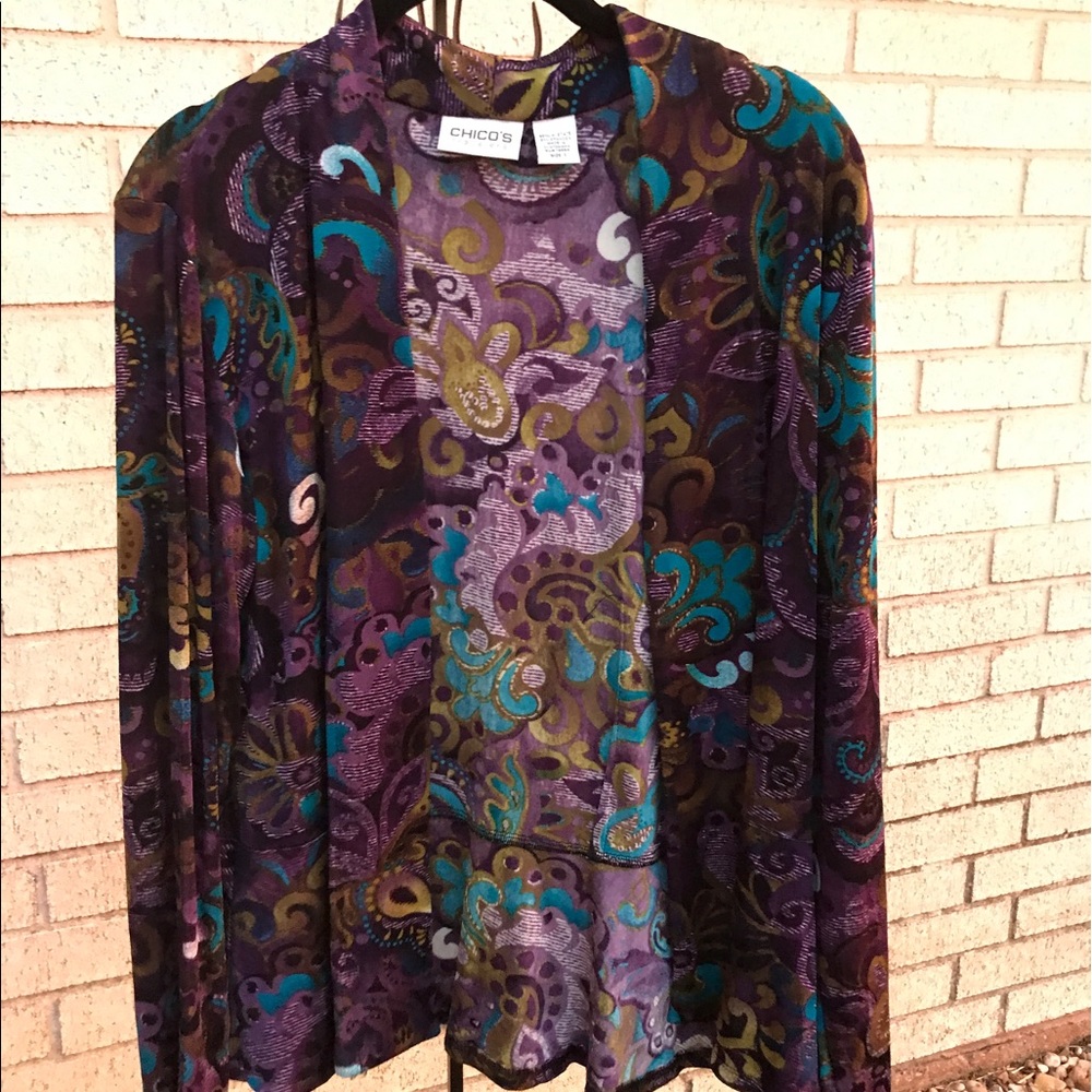 Chico's Travelers size 1 soft jacket like