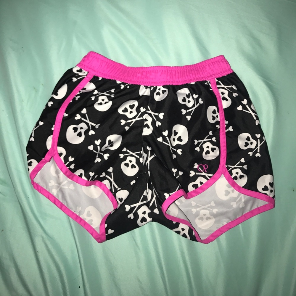 athletic shorts, skull heads, children's