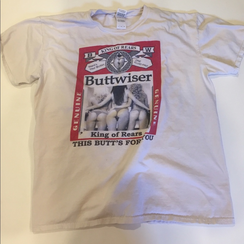 Funny buttweiser tee