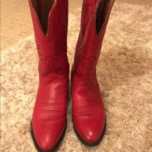 Women's Red real leather Boots