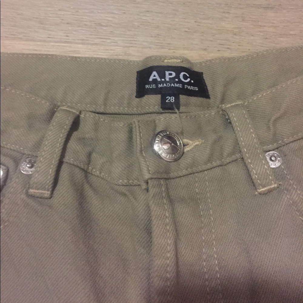 APC Overdyed Khaki/Olive Skinny Jean