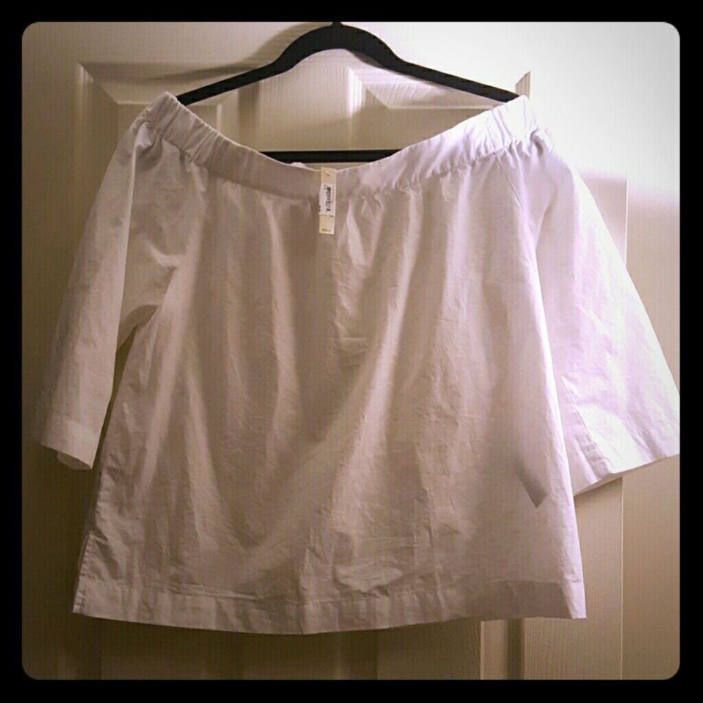 MADEWELL Clean off the shoulder top
