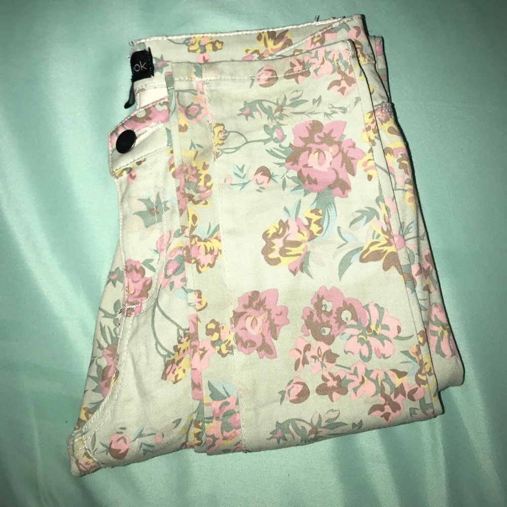 floral, jeggings, juniors