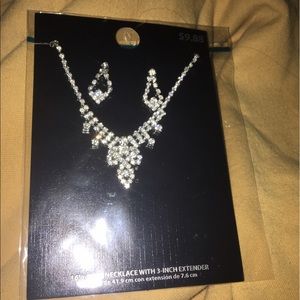 necklace and earrings