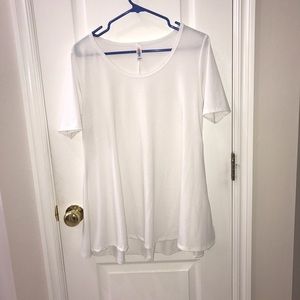 Lularoe White Perfect T