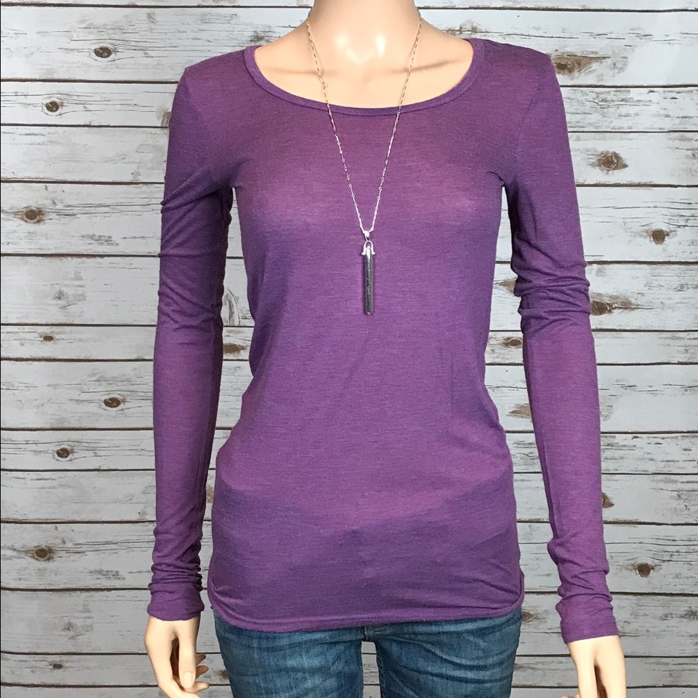 Long Sleeve Purple Stem Shirt
