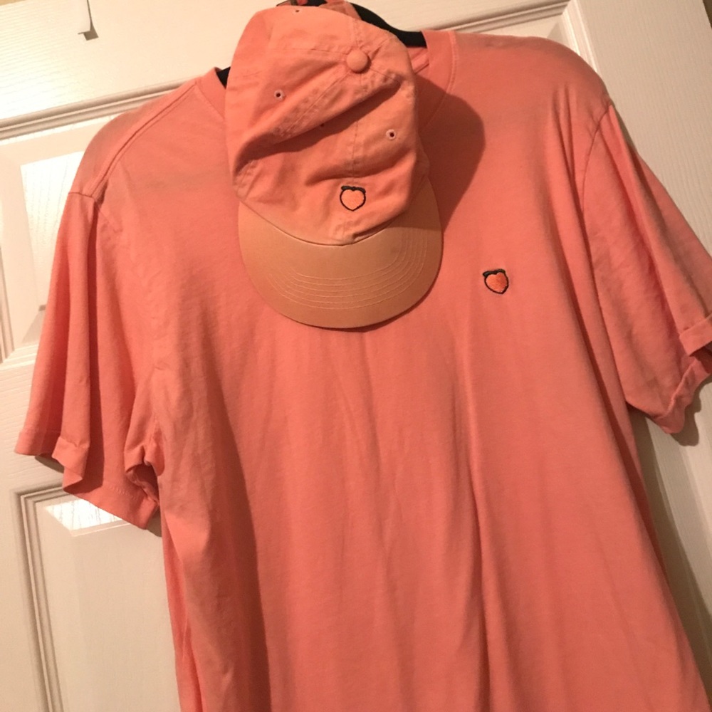 Unif Peach Hat and Tee