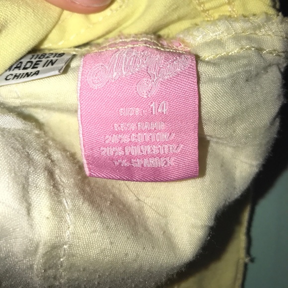 children's, yellow, jean, mini skirt - Picture 2 of 3