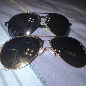 Rose gold and Black charcoal Sunglasses