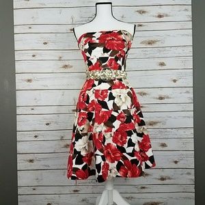 {WHBM} Floral Print Fit & Flare Dress, Pockets!-4