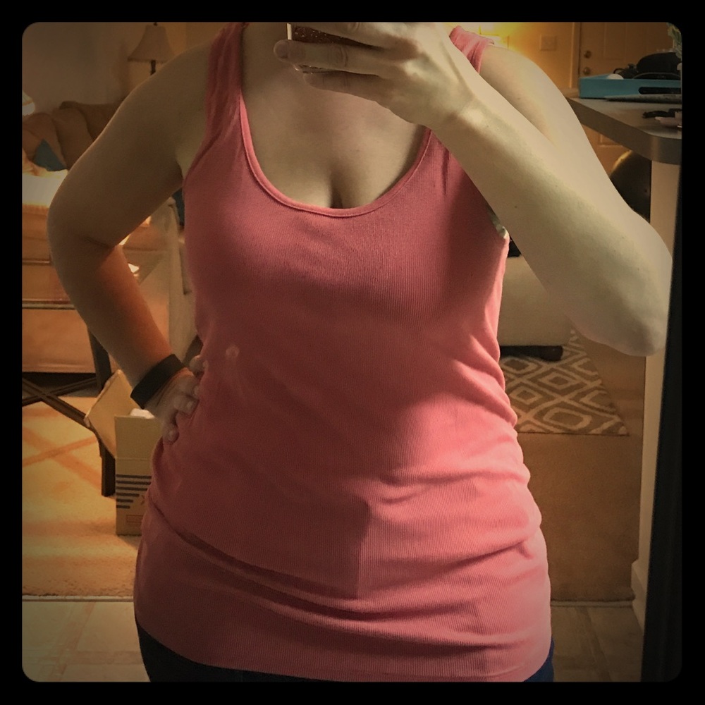 Pink maternity tank