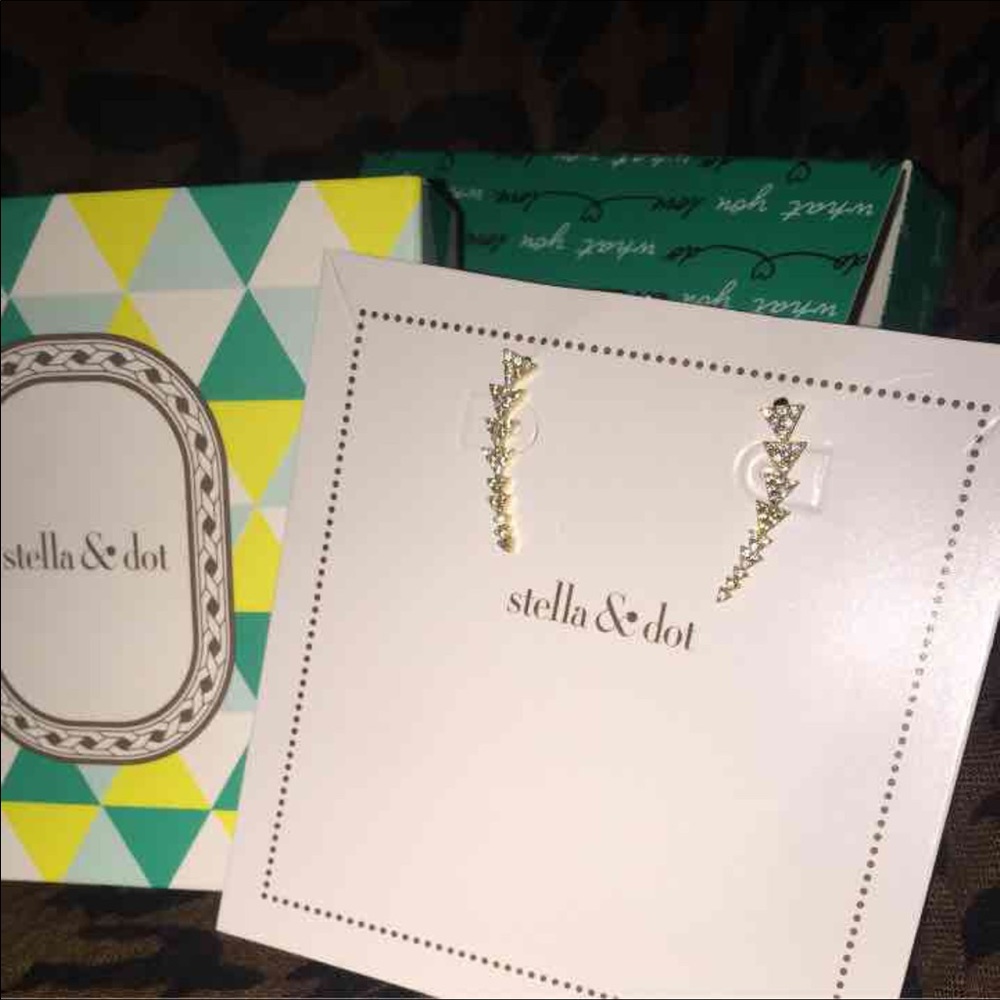 Stella & Dot Pavé Triangle Ear Climber