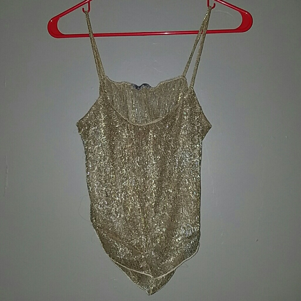 Gold Crop top