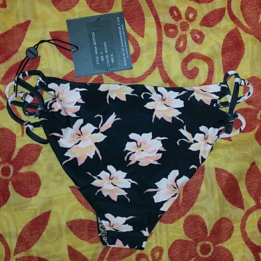 New acacia black vintage aloha nusa bikini bottom - Picture 5 of 6