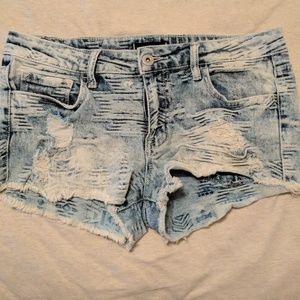 Denim shorts