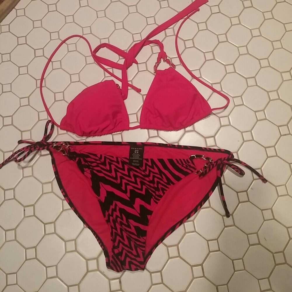 Sexy hot pink bikini