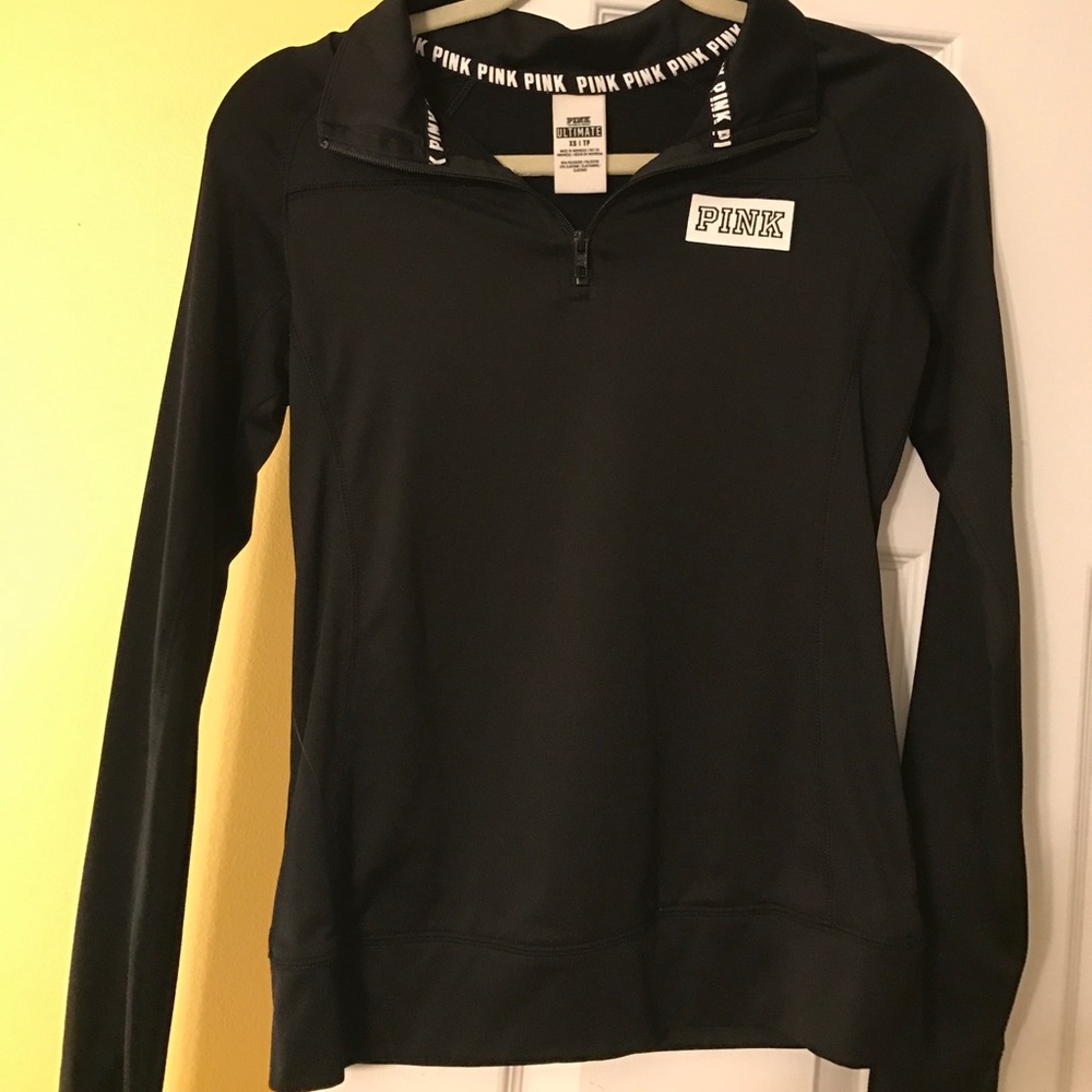 PINK Workout Long Sleeve/ Quarter Zip