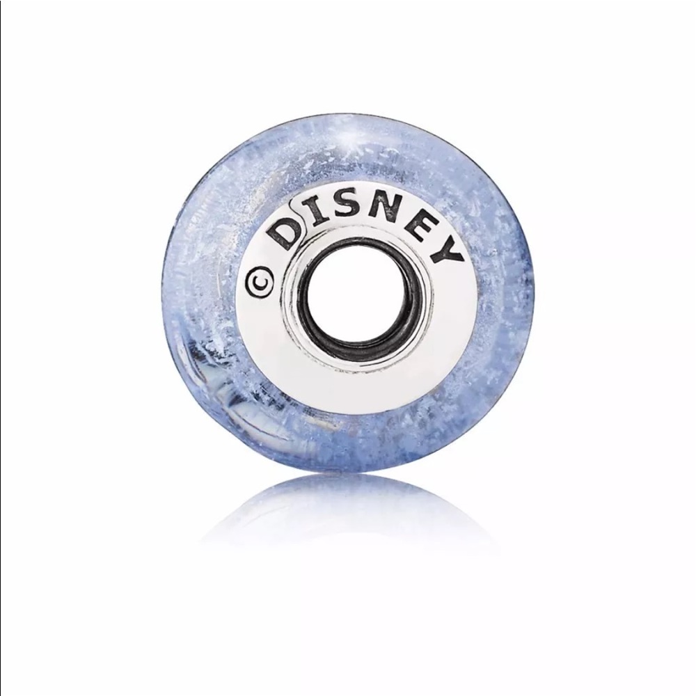 Authentic Pandora Disney blue Murano bead charm.
