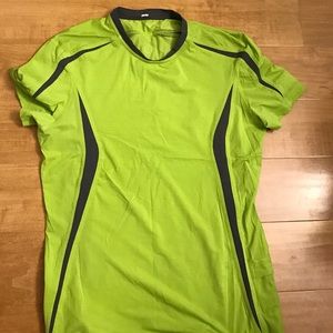 Two men's lululemon running shirts