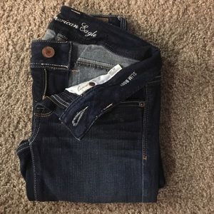 Slim Boot Dark Wash AEO Jeans