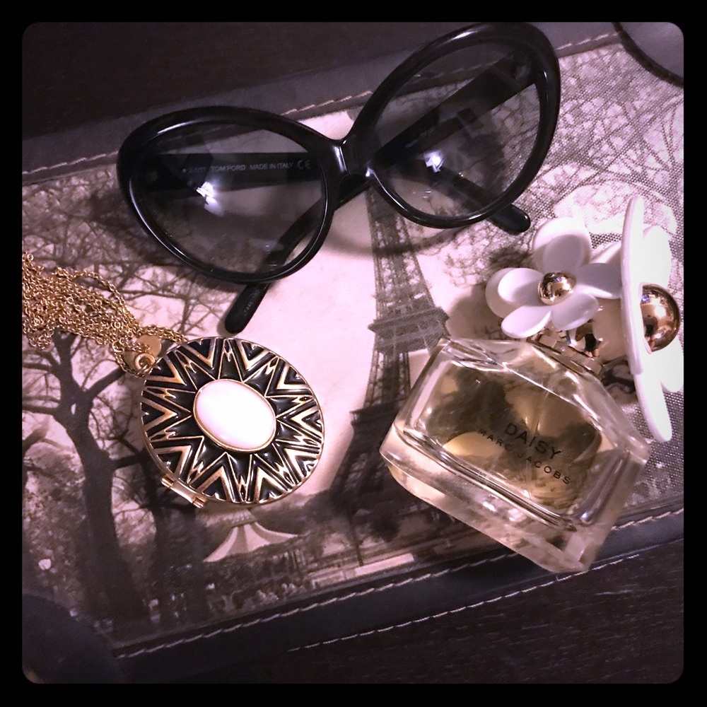 House of Harlow Reversible Enamel Locket Necklace