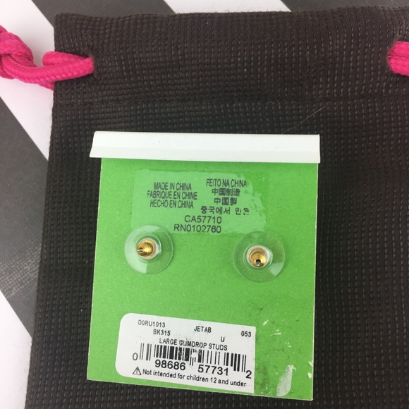 Kate Spade ♠️ GUMDROP EARRINGS Studs Iridescent - Picture 3 of 6