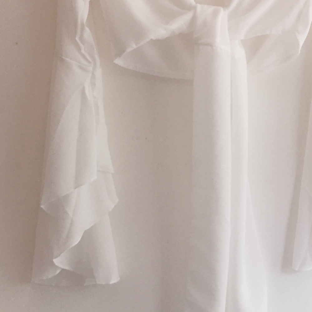 LAST ONE • tie front bell sleeve top • - Picture 5 of 5