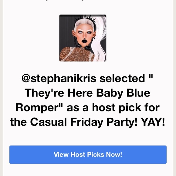 โ๏ธSALEโ๏ธโจHost Pickโจ ๐ Baby Blue Romper๐ - Picture 6 of 6