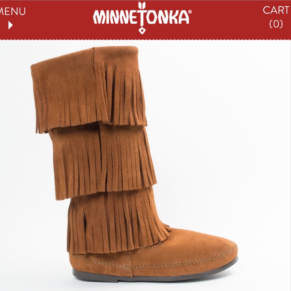 Minnetonka moccasin fringe boots
