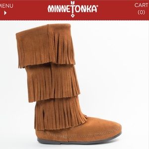 Minnetonka moccasin fringe boots