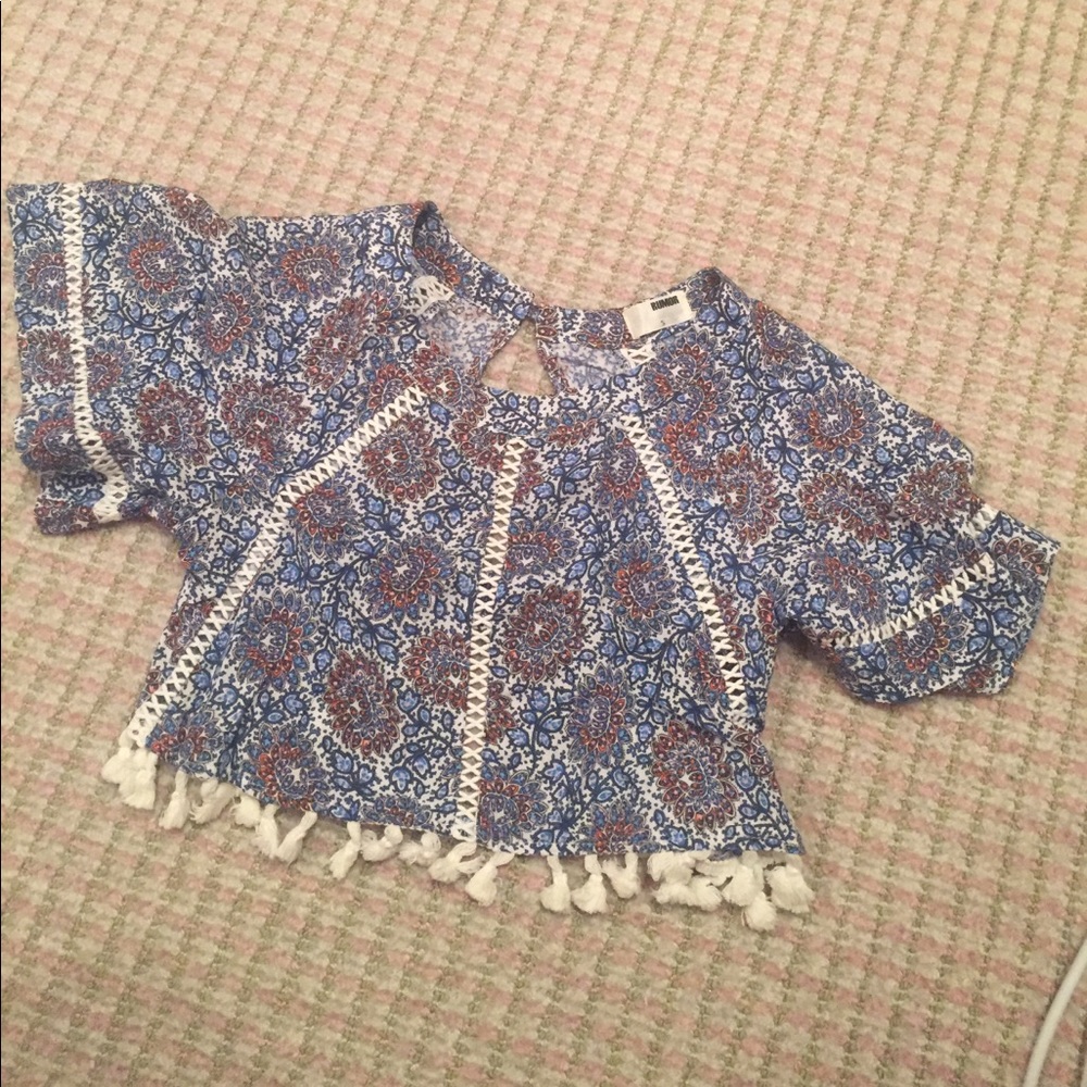 LF floral crop top