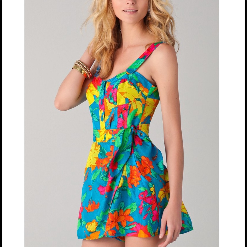 Nanette Lepore Carmen Print Romper, Size 4