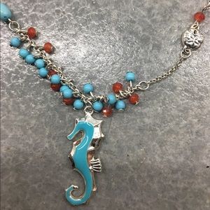 💕 🌊 seahorse nautical beach necklace