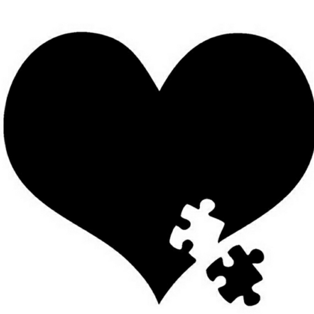 Autism Awareness Heart Decal