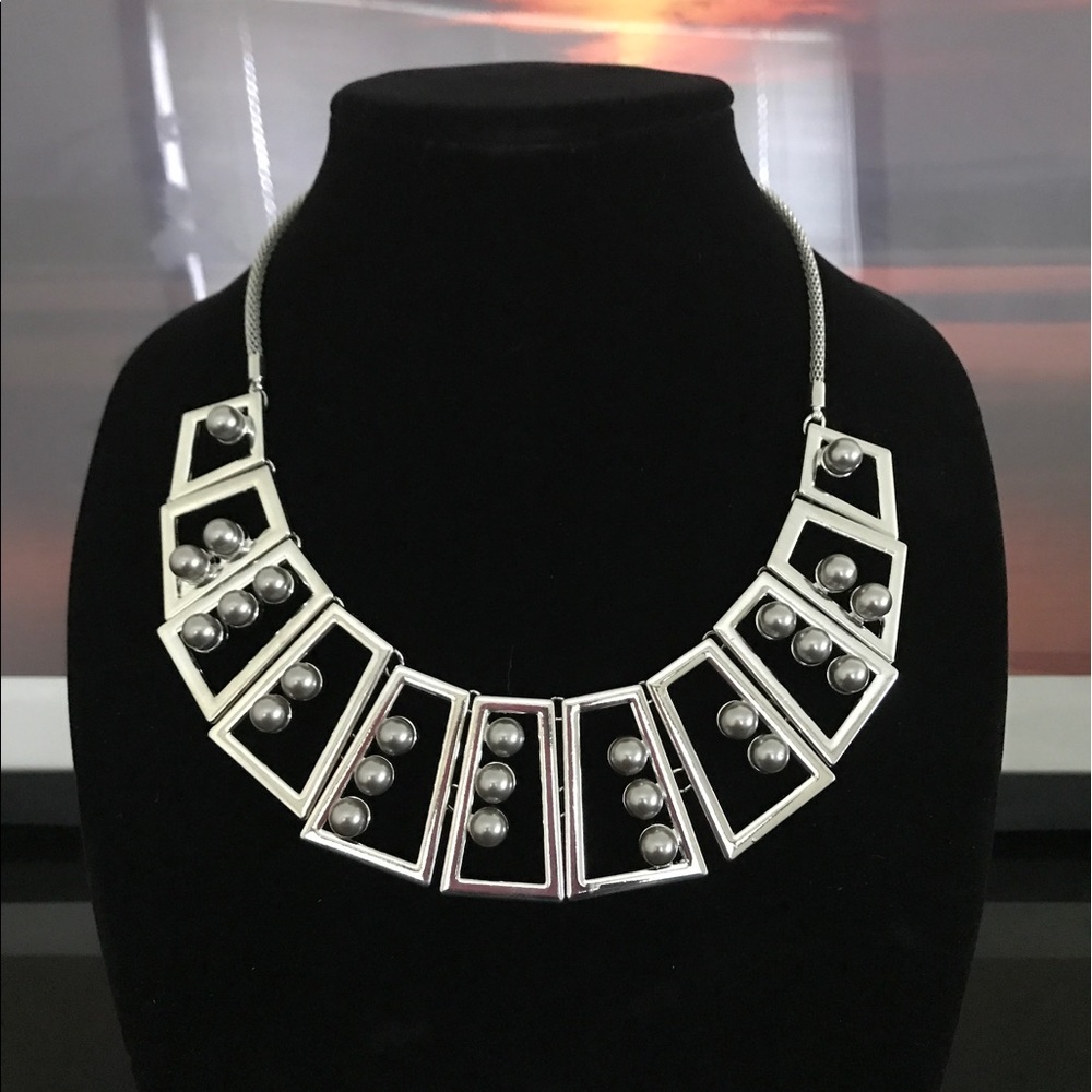M Haskell Geometric Statement Adjustable Necklace. - image 1