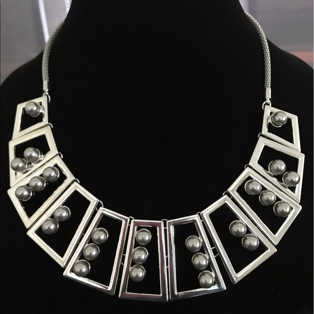 M Haskell Geometric Statement Adjustable Necklace. - image 2
