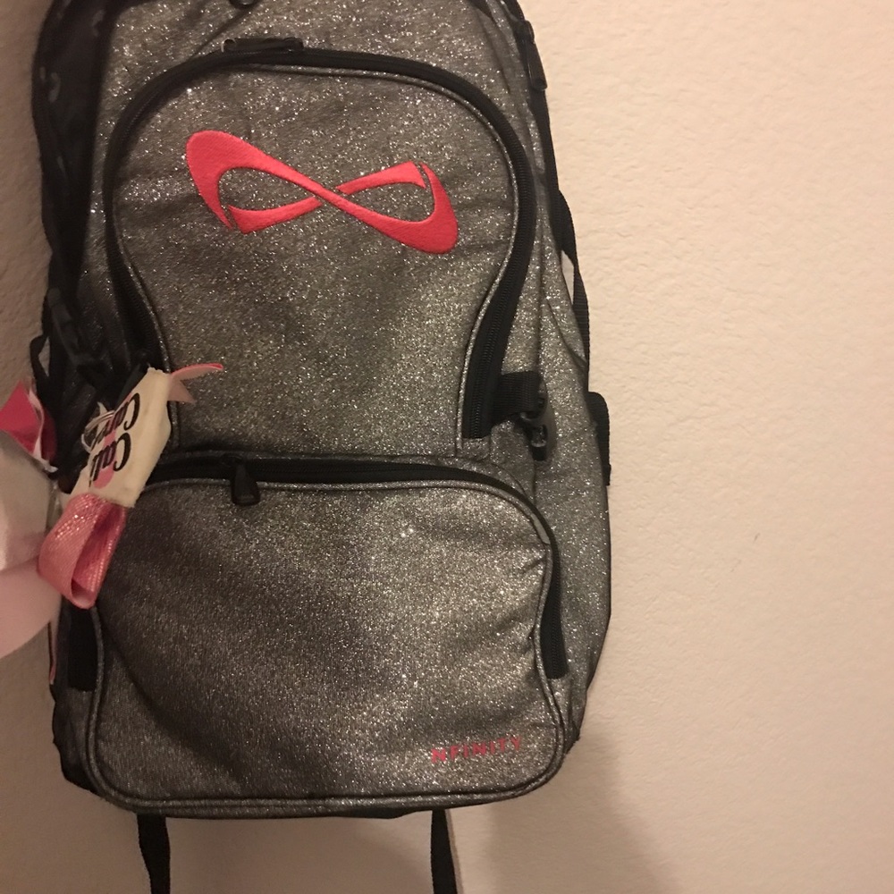 Nfinity Silver Sparkly Cheer Bag