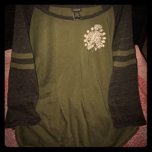 Torrid Skull Burnout Football Tee