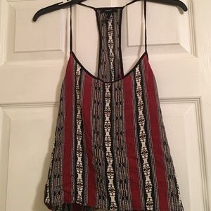 Tribal Print Racerback Top