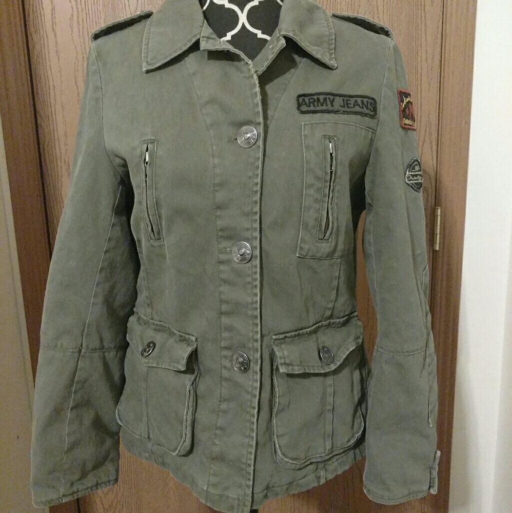 Womens Military Style Fashion Jacket