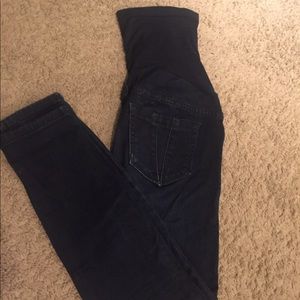 Indigo Blue Skinny Dark Wash Maternity Jeans