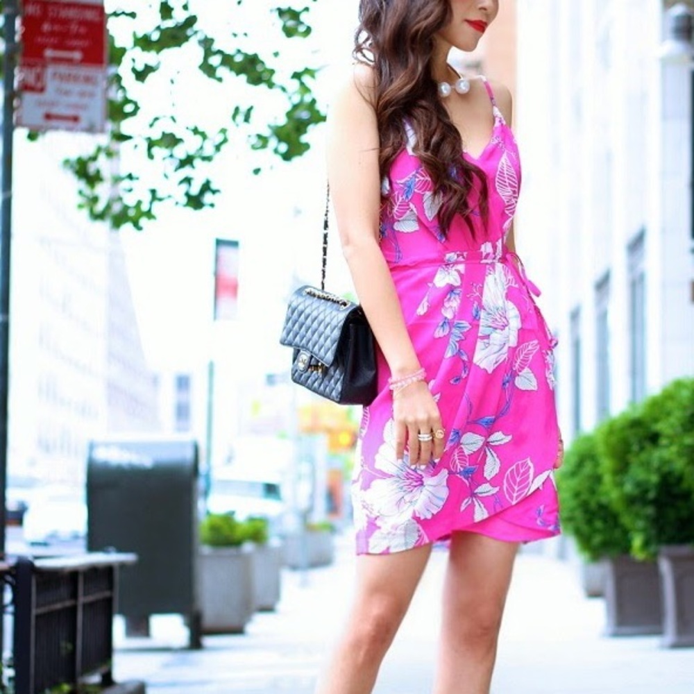 Yumi Kim Pink Floral Dress NWT