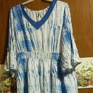 White and Blue Dress