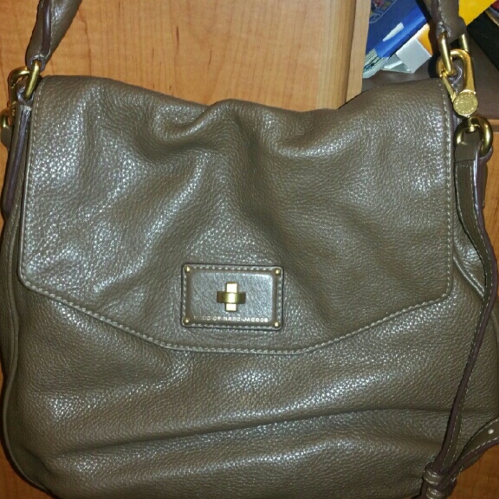 Marc Jacobs pewter hobo